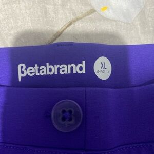 Betabrand Women's Flare Pants in Bold Purple